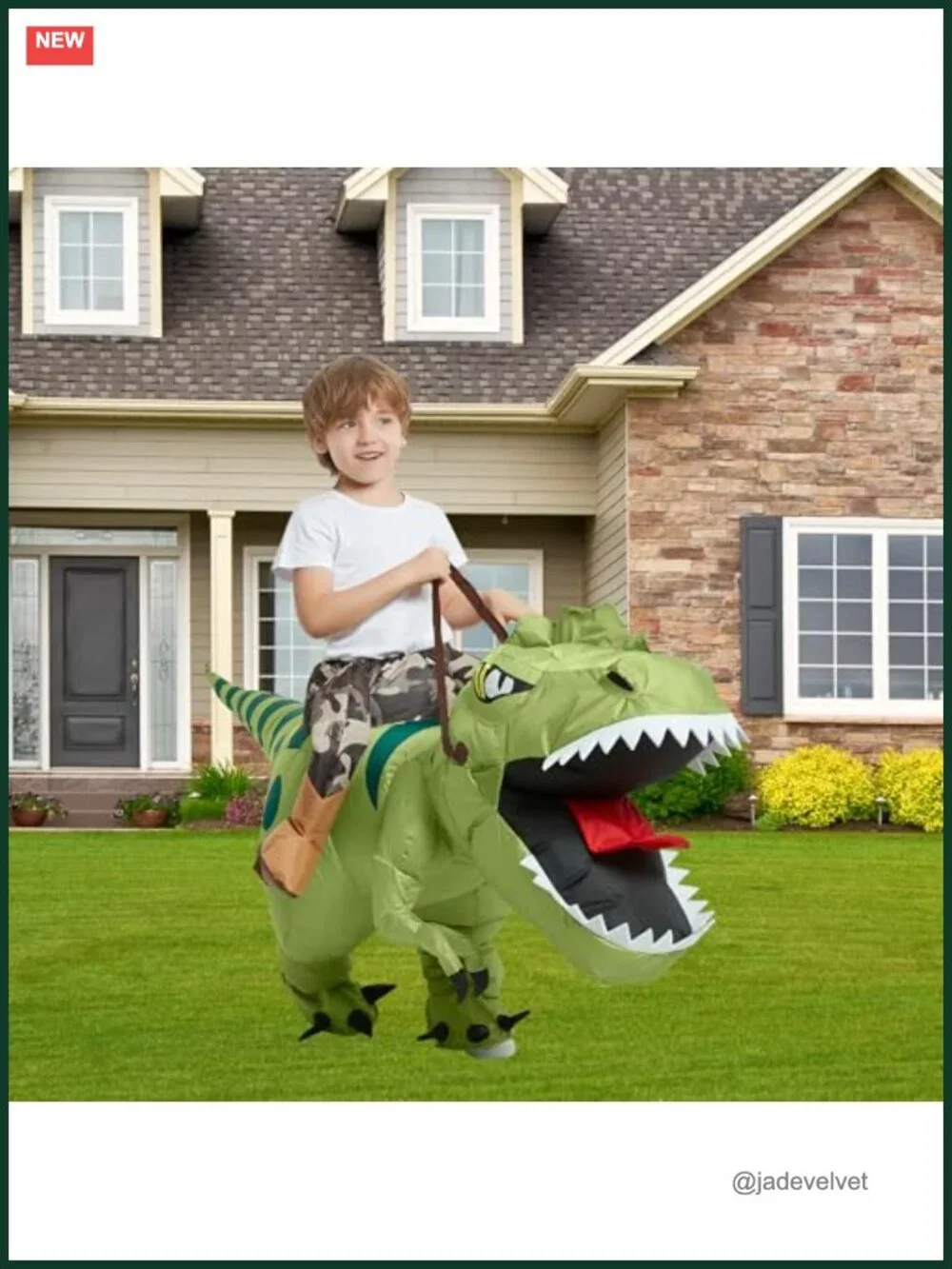 Inflatable Dinosaur Costume Kids - T Rex Blow Up Suit Halloween